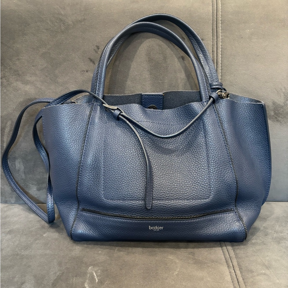 Botkier Leather Tote - Navy Blue